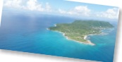 Vue aérienne de la Désirade