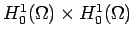 $H_0^1(\Omega )\times H_0^1(\Omega )$