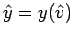 ${\hat y}=y({\hat v})$