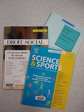 Science et sports, Droit social, Journal of atmospheric sciences