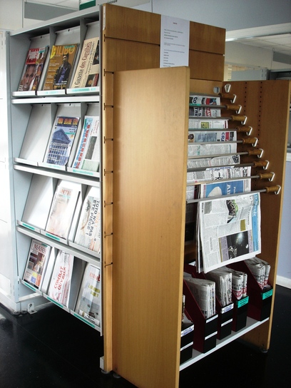 Coin presse de la BU de Fouillole